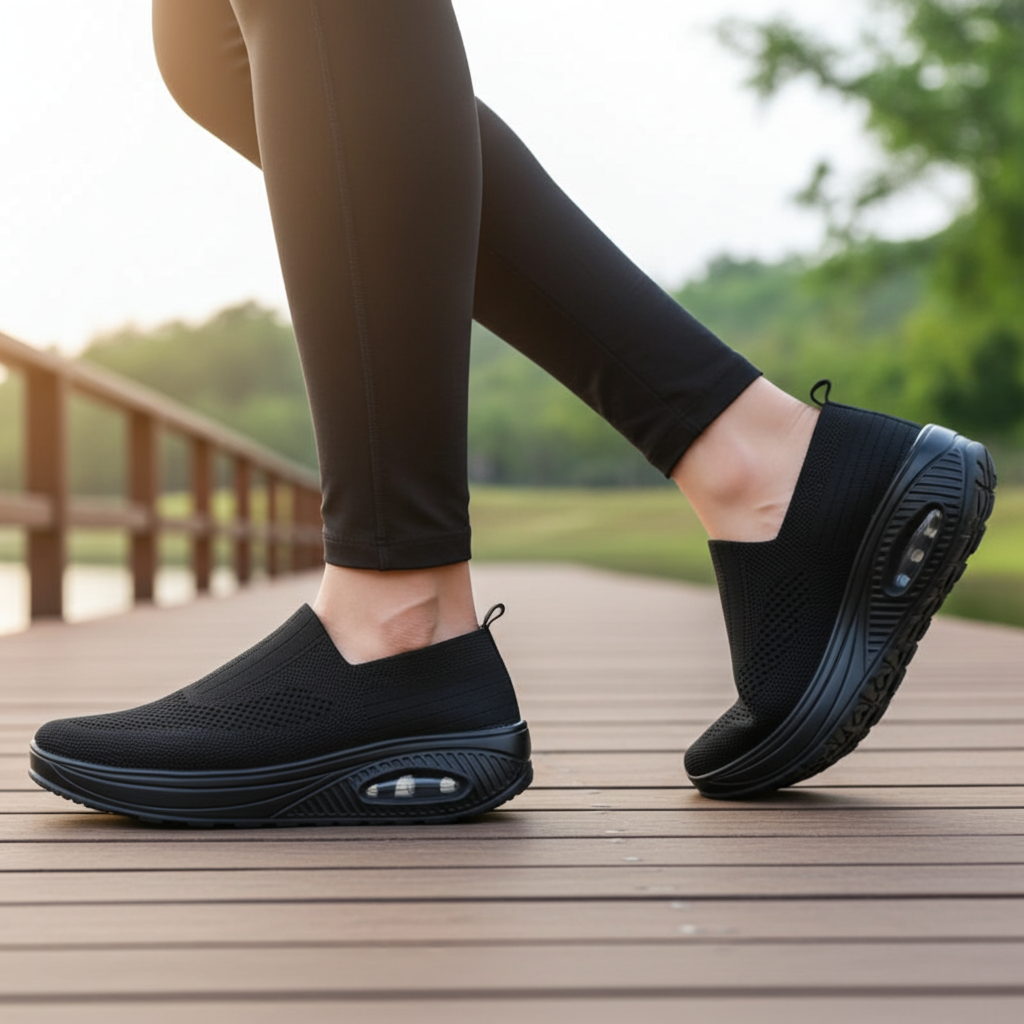 Tênis Ortopédico Slip On BlackAir™